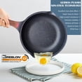 thumbnail image 2 of Sartén antiadherente Vinchef con tapa, 11 pulgadas/5 cuartos de galón, tecnología de revestimiento cerámico alemán 3C+, indicador de calor, compatible con inducción, 2 of 5