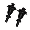thumbnail image 1 of serony 2 Pcs Embouts de Tringle à Rideau 3/4 Pouce Remplacement pour Salon Noir, 1 of 9