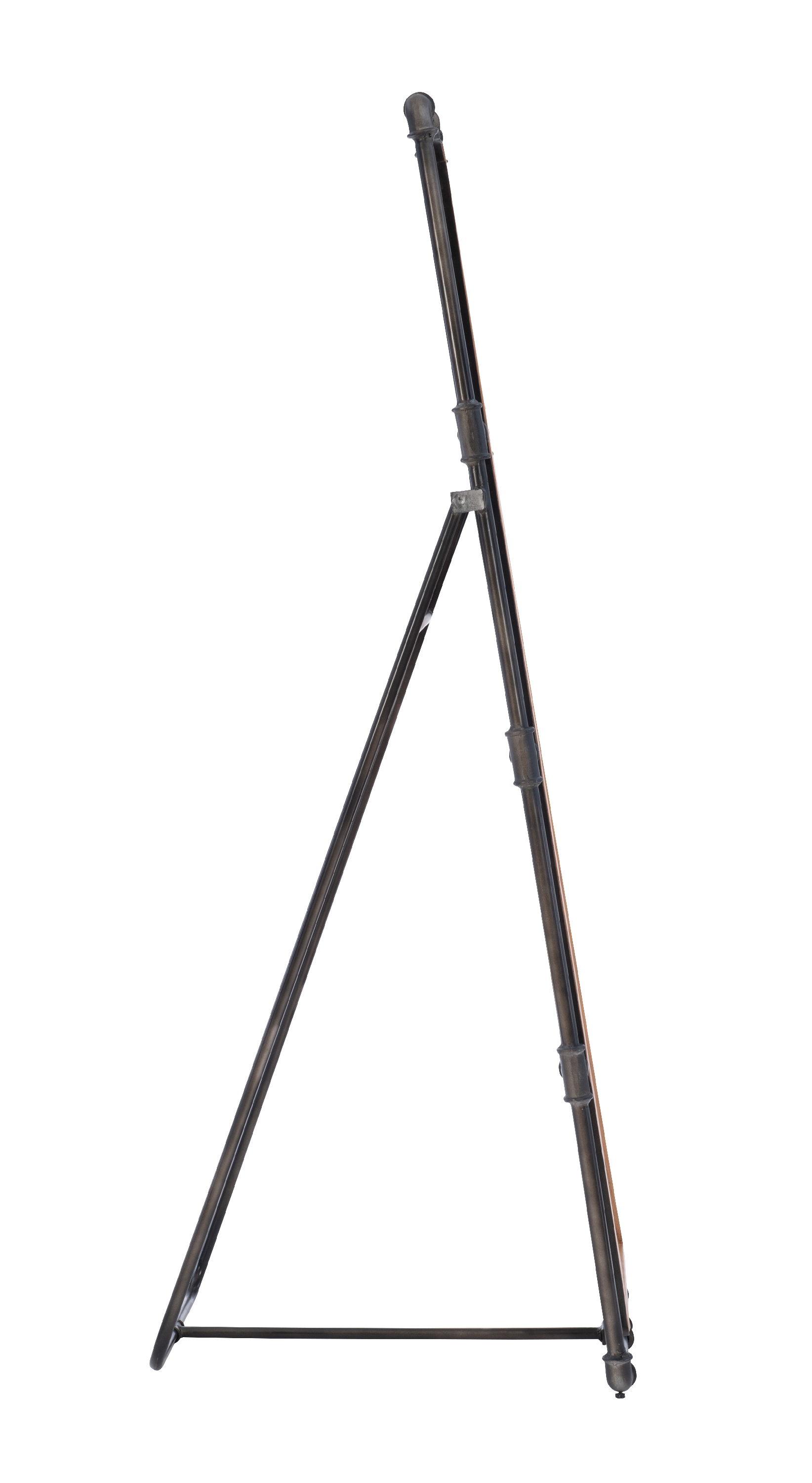 Powell Kelton Industrial Pipe Cheval Mirror, Natural and Gun Metal