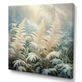 thumbnail image 2 of Designart "Pink Ferns love expression I" Floral Canvas Art Print, 2 of 5