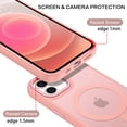 thumbnail image 3 of YINLAI iPhone 12/12 Pro Case Compatible with Mag-safe,Translucent Matte Slim Fit Shockproof Protective Case for iPhone 12/12 Pro,Pink, 3 of 7