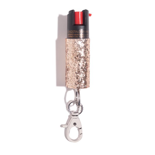 SuperCute Pepper Spray Keychain for Self Defense, Rose Gold Walmart