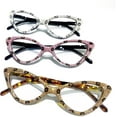 thumbnail image 5 of Cat Eye Crystal Rhinestone Reading Glasses for Women Sparkling Eyewear Frames Female Trendy bling Diamond Reader, 5 of 5