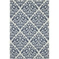 thumbnail image 2 of Nourison Grafix Modern Damask White/Blue 3'9" x 5'9" Area Rug, (4' x 6'), 2 of 8