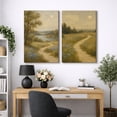 thumbnail image 6 of Canvas Print Vintage Country Landscape Wall Art Set of 2 Modern Farmhouse Decorative for Living Room Bedroom - 16"x24" x 2, 6 of 8