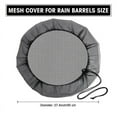 thumbnail image 5 of Mesh Cover for Rain Barrels, 4 Pcs Rain Barrel Netting Screen with Drawstring for Protecting Fallen Leaf Debris, 5 of 6
