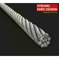 thumbnail image 3 of Wire Rope Steel Core Winch Cable IWRC 9/16"x150' Self Locking Swivel Hook Towing Wrecker Roll Back, 32000 lbs Breaking Strength, 3 of 9