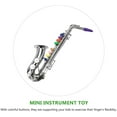 thumbnail image 4 of Saxophone Toy Musical Wind Instruments for Kids Metallic Silver Saxophone Children Preschool Musical Instrument with, 4 of 8