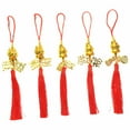 thumbnail image 3 of LEORX 5pcs Zodiac Design Hanging Ornaments Dragon Statues Assorted Color for Spring Festival, 3 of 8