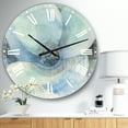 thumbnail image 2 of DesignArt Watercolor Moonlight Magnolia II Large Wall Clock, 2 of 2