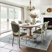 SIXHOME Outdoor Rugs 6x9 Patio Porch, Tropical Palm Indoor Outdoor Rug, Balcony RV Garden Carpet Brown