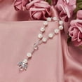 thumbnail image 4 of 20 Pcs Baptism Acrylic Rosary Beads Mini Rosaries Angel with Organza Bags for the First Communion Ba, 4 of 5
