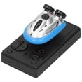 thumbnail image 2 of Mini lancha eléctrica RC con detalles en azul, barco de control remoto de 4 canales y 2,4 G, 2 of 8