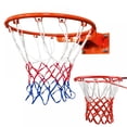 thumbnail image 1 of Filet de Basketball Toutes Saisons Robuste, Rouge Blanc et Bleu/rouge et Blanc, Nylon, 1 of 6
