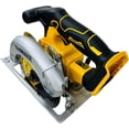 thumbnail image 2 of Sierra circular DEWALT DCS566, 20 V, inalámbrica, sin escobillas, 6.5 pulgadas, amarilla, 2 of 8