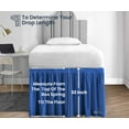 thumbnail image 5 of SGI Bedding Dorm Room Bed Skirt | Twin XL 32" Ruffled Microfiber Bed Skirt | Fade Resistant, Wrinkle Free, Anti-static, Decorative, Extra Storage Space, Clutter-Free | Egyptian Blue, 5 of 8