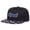 Blue and Black, variant on New cartoon letter embroidered flat-brim baseball cap, unisex fashion versatile American hip-hop hat, street dance hat
