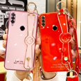 thumbnail image 3 of Funda Huawei P30 lite P20 P30 P40 Pro P20lite 2018 P50 P30Pro P20 lite 2019 funda suave de silicona Plating soporte de protección carcasa cordón Caso Huawei P30, 3 of 4