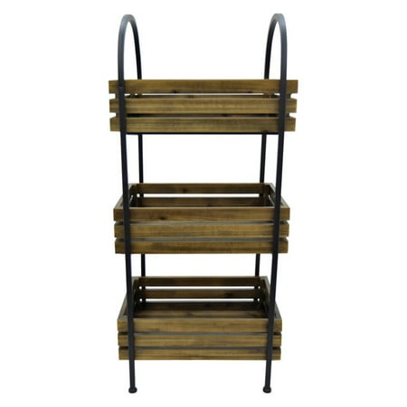 Three Hands 3 Tier Wood Box Shelves