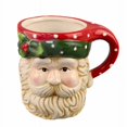 thumbnail image 4 of Taza de agua de Cerámica de Papá Noel YUBINGJIE decoración navideña en relieve, 4 of 4