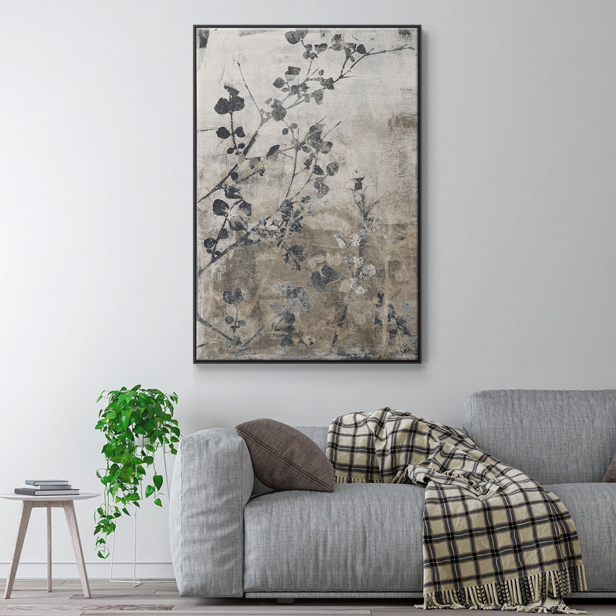Boundless VII Framed Premium Gallery Wrapped Canvas - Ready to Hang - 27 x 41 - Black Floating Frame