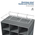 thumbnail image 5 of coastal rose Hanging Shoe Organizer for Closet, 24 Sections Shoe Holder Hanger Rack, Space-saving Shoe Organizers and Storage, 5 of 7