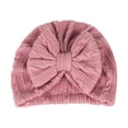 thumbnail image 5 of 5PCS Baby Girl Toddlers Breathable Cotton Hat Newborn Knotted Hat Cute Donut Soft Turban Bow Knot Cap, 5 of 6
