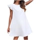 thumbnail image 2 of Camisola corta multifuncional para mujer, vestido de maternidad con mangas de encaje, nuevo, fresco, dulce, de manga corta, cuello redondo, hasta la pantorrilla, vestido de poliéster para mujer., 2 of 3