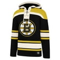 thumbnail image 2 of Men's '47 David Pastrnak Black Boston Bruins Big & Tall Lace-up Pullover Hoodie, 2 of 3