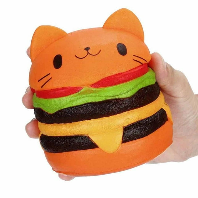maskred Adorable Slow Rising Toys Jumbo Kitten Slow Rising Simulation Kid Toy Stress Relief Toy for Kids Adults