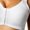 White, variant on Women Plus Size Yoga Running High Shockproof Strength Wirefree Sport Bra