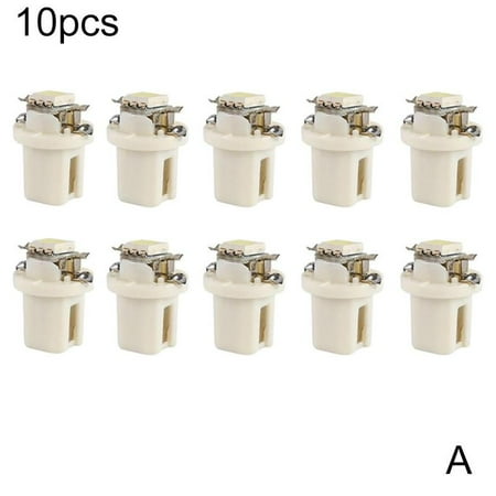 

10 LED T5 B8.5D SMD Blue Lamps For Dashboard Instrument Light Panel Bulbs G1Q8