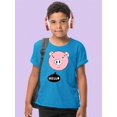 thumbnail image 2 of Cute Pig Says Hello T-Shirt Juniors -Image by Shutterstock,  x-Small, 2 of 4