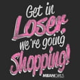 thumbnail image 2 of Men's Mean Girls Distressed Get In Loser Graphic Tee Charcoal Small, 2 of 5