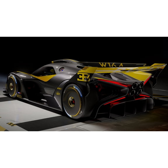 2023 Bugatti Bolide - 12x18 Inch Laminated Poster - Stunning Detail and Bold Colors