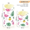 thumbnail image 3 of 2 PCS Tilted Flameless Candles Flickering LED Lights Battery Operated Candles with Remote Timers for Holiday Decor Flamingo and Pineapple Pattern, 3 of 7