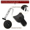 thumbnail image 4 of Uxcell 3Pcs Body Tape Measure Push and Lock Tape 60" Retractable Measuring Double Scale Soft Measuring Tape, Black/White, 4 of 6