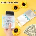 thumbnail image 2 of 1 Pcs 1000 Mini Money Saving Binder Money Saving Challenge Book with Envelopes for Budgeting Cash Planner School Class Christmas Prize Gift (Mint Green), 2 of 10