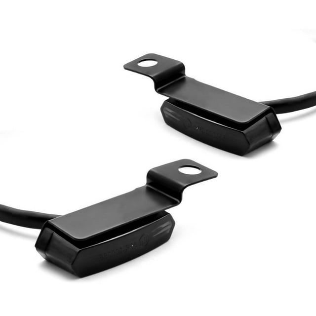 Paire Universelle LED Turn Signals, Feux de Signalisation de Frein et d'Embrayage Fluides pour Guidon, Mini Clignotants pour Moto