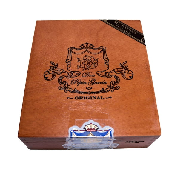 Don Pepin Garcia Delicias Original Empty Wood Cigar Box 8" x 7" x 2.75"