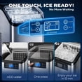 thumbnail image 6 of BOSSIN 44lbs/24H Nugget Ice Maker Countertop, 13-Level Adjustable Chewable Pellet Ice Machine with Self-Cleaning, Stainless Steel, 6 of 9