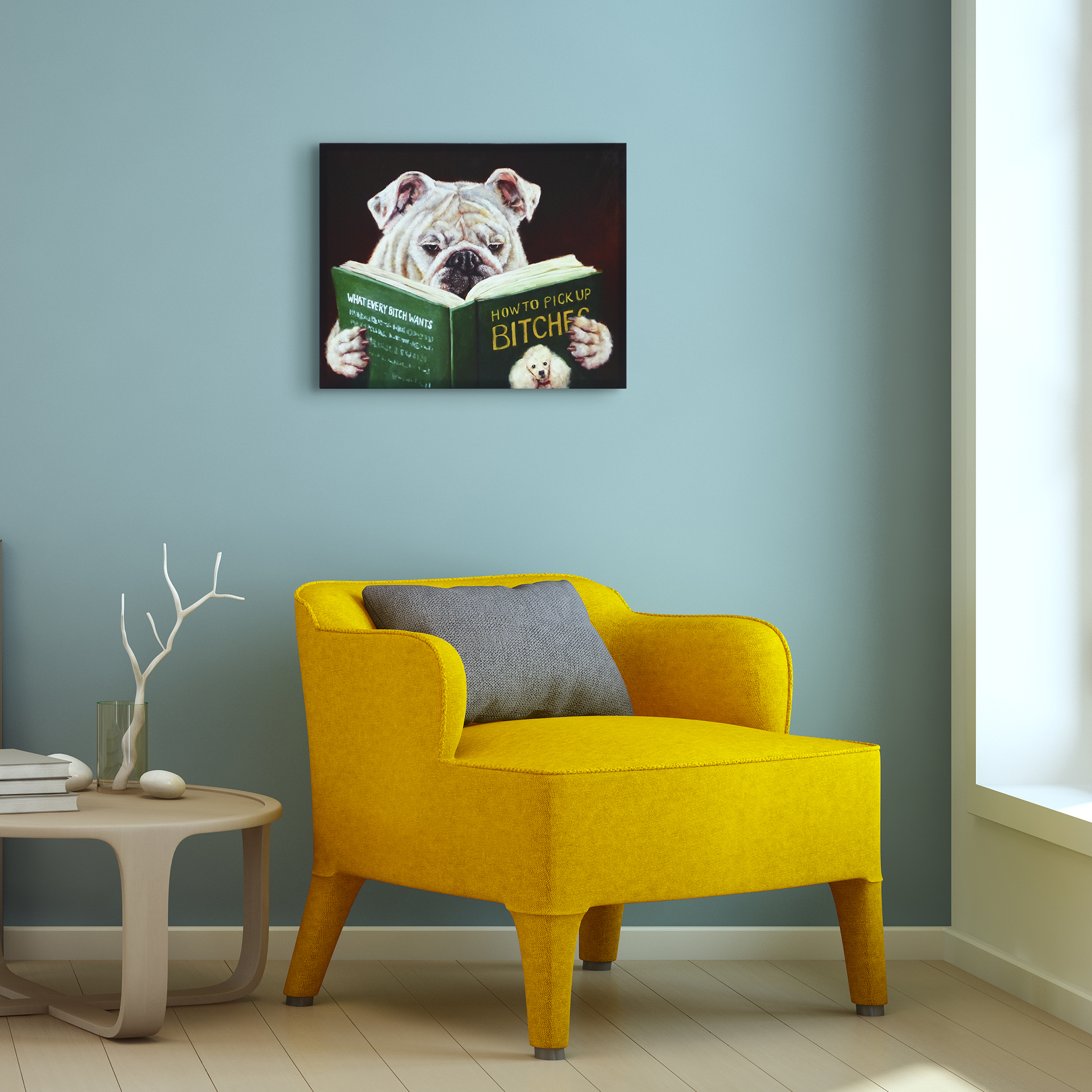 Empire Art Direct Casanova Graphic Art Print on Wrapped Dog Canvas Wall Art, 16" x 20" x 2", Ready to Hang