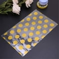 thumbnail image 6 of Dosaele 200 Pack Gold Polka Dot Candy Cookie Bags , 5.1*8.3 inch Clear Plastic Bags for Cookies Candy Snack Wrapping Wedding Gift Party Favor,Valentine'day(Clear&Gold), 6 of 7