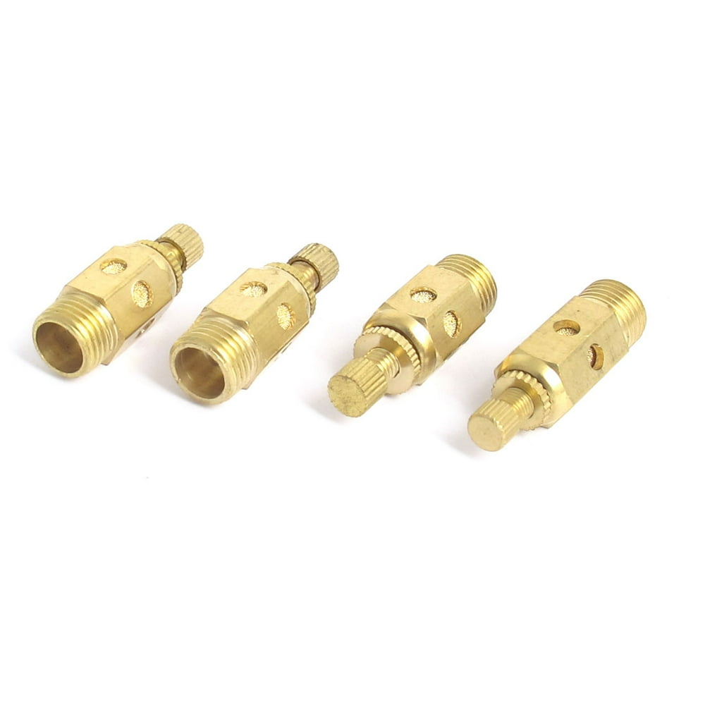 1/4BSP Adjustable Pneumatic Muffler Air Flow Control Noise Exhaust 4pcs