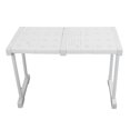 thumbnail image 2 of Estante expandible apilable con capacidad de carga de 55 kg, divisor de almacenamiento para armarios, alacenas, longitud de 37 a 48 cm (14,6 a 18,9 pulgadas), 2 of 14
