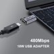 thumbnail image 4 of Ndcxsfigh 2 Uds TypeC A Mini USB Convertidor 480Mbps 18W para Teléfono/tableta/PC, 4 of 8