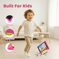 thumbnail image 3 of 7" Kids Learning Tablet Bundle - Headphones, Stylus & Bag, Pre-Installed & Parental Controls,Android 13 allwinner Go Quad Core, 5GB RAM + 32GB ROM, 128GB Expansion-Pink, 3 of 8