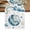White, variant on Blue Ombre Space Rocket Table Runner 36 Inches, Modena Abstract Universe Planet Bed Runner Dresser Scarves Tabletop for Indoor Outdoor Parties/Ceremony/Banquet, 13"x 36"