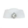 thumbnail image 4 of MOMOJIA Winter Fashion Beret Glittering Rhinestones Decors Comfortable Stewardess Hat, 4 of 18