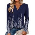 thumbnail image 3 of Zeagoo Womens Tops Long Sleeve V Neck Tee Shirts Dressy Casual Clothes Business Work Blouse, 3 of 6
